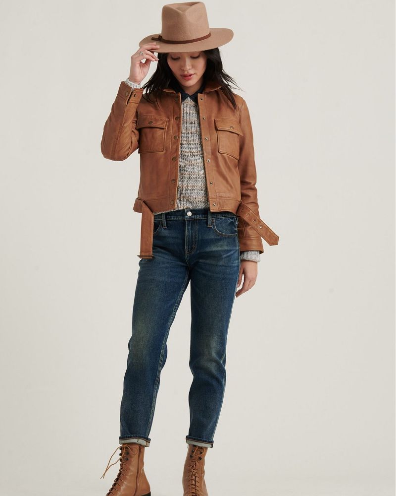 Stylish Cowgirl Brown Leather Jackets