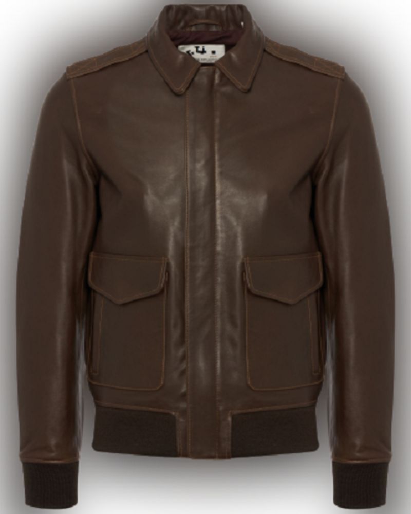 Trendy Mne Lambskin Leather Flight Jacket