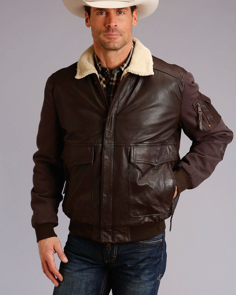 Cowboy bomber Leather Jacket 