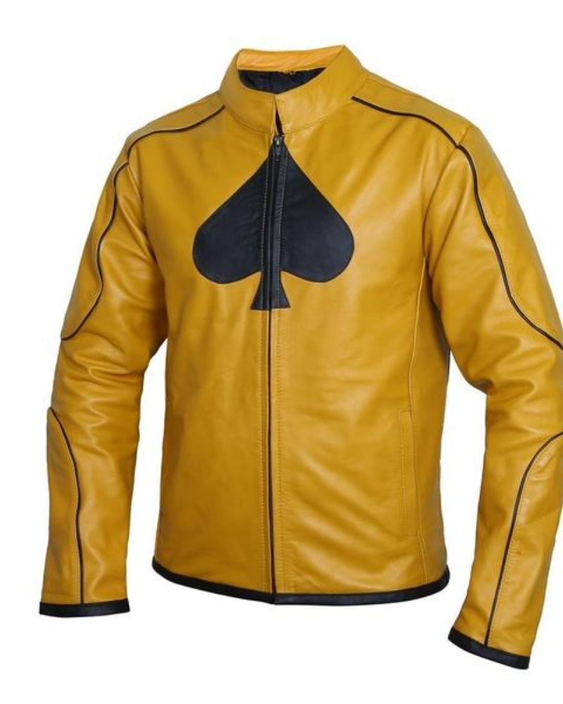 Dijon Mustard Yellow Leather Jacket