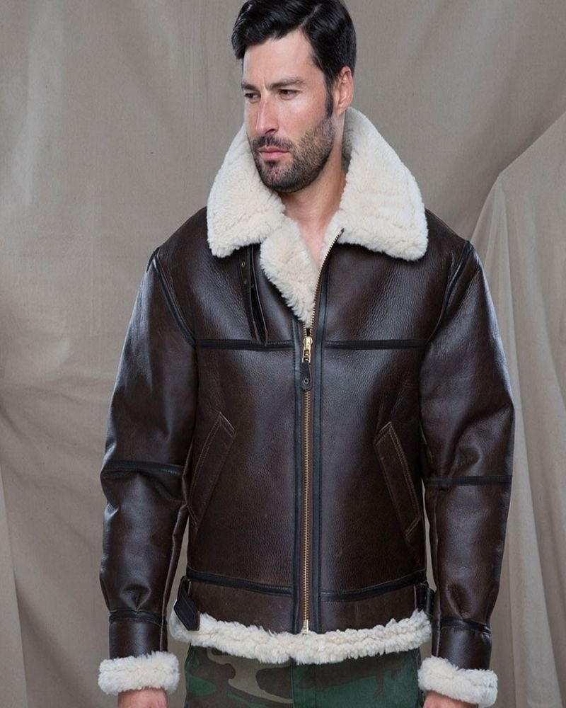 Men B3 Shearling Bomber Jacket