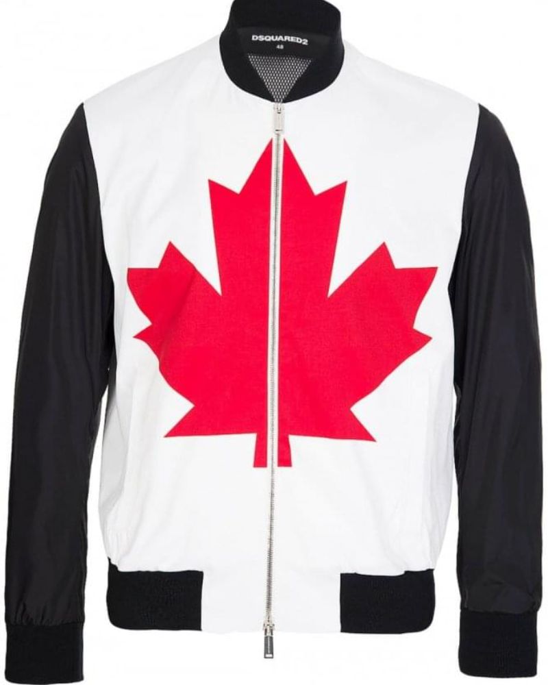Buy iconic Canadian Maple leaf logo bomber Jacket