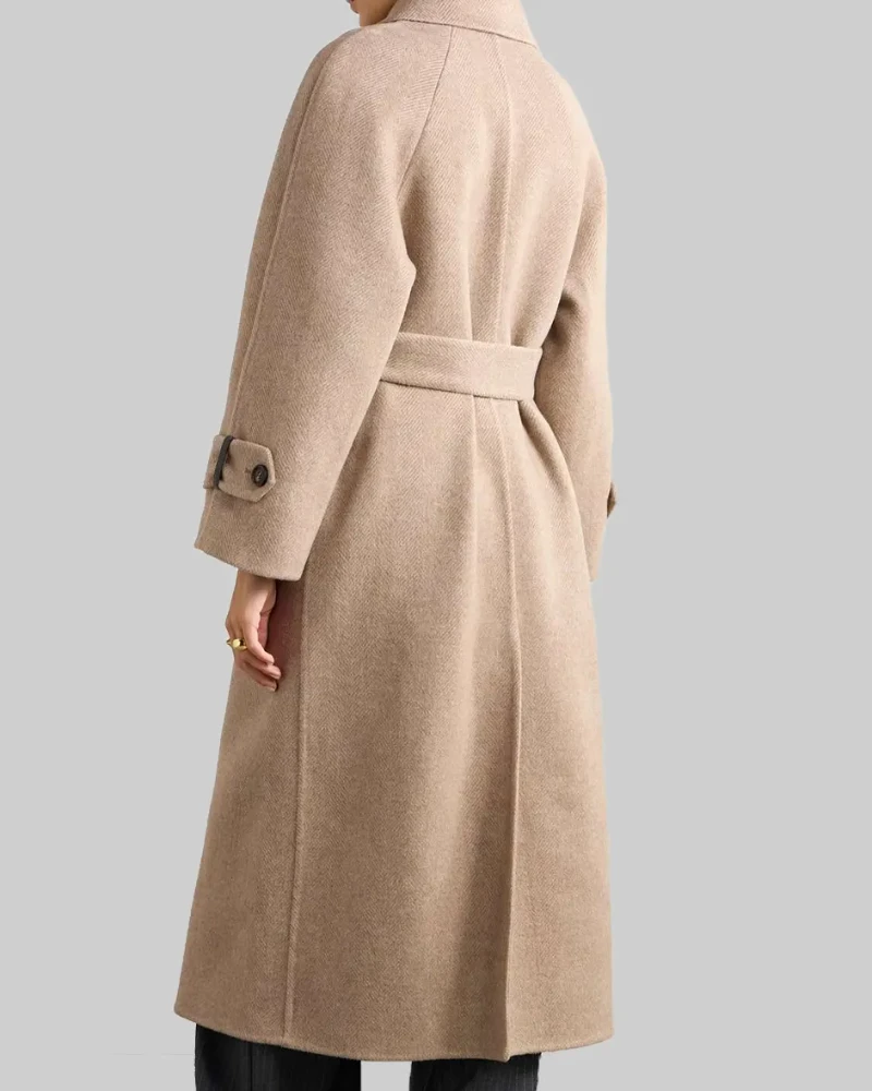 Angelina Jolie Signature Beige Trench Coat – Elegant & Iconic Fashion