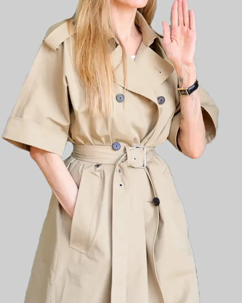 Angelina Jolie's Classic Beige Trench