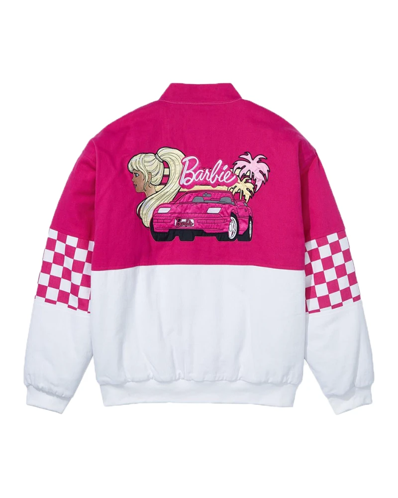 Speed & Style: Embrace the Pink Checkered Racing Jacket Trend