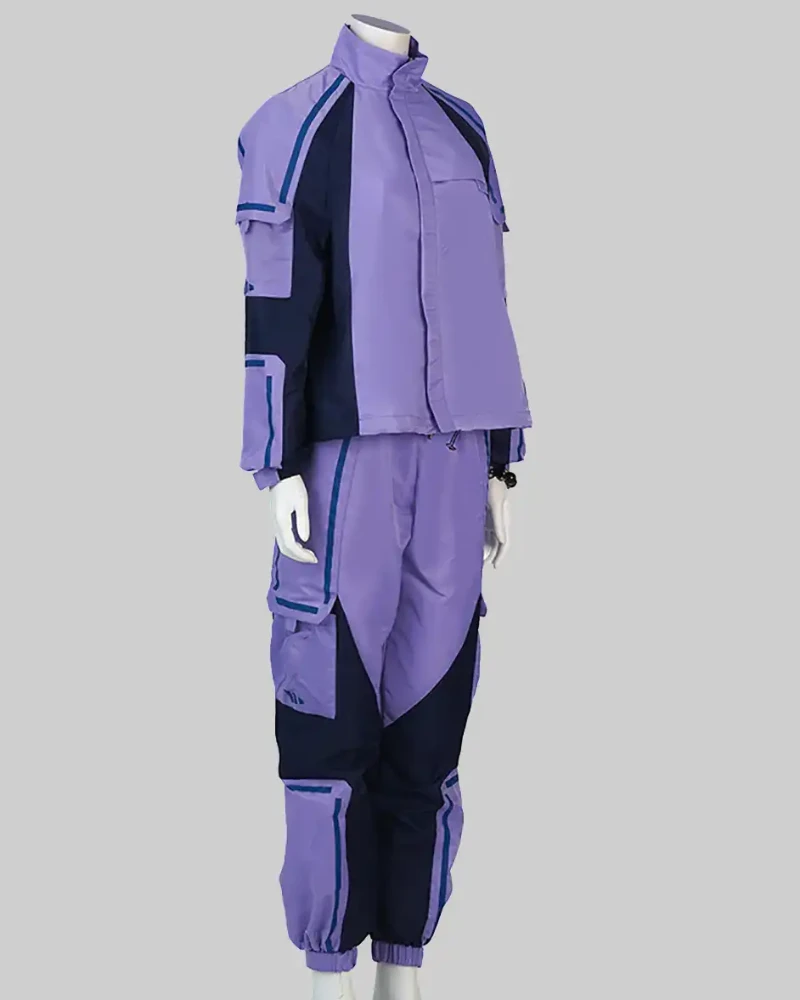 Shuri’s Purple Tracksuit – A Perfect Blend of Style and Comfort
