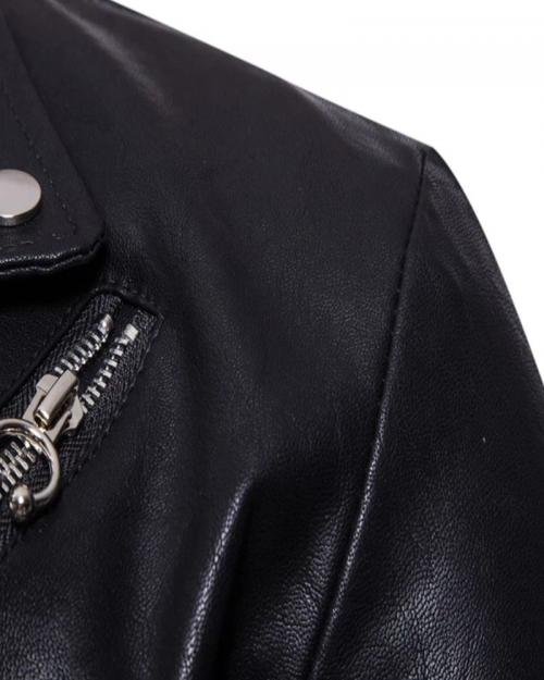 Biker Jacket Slim Fit Jacket- Torse Jackets