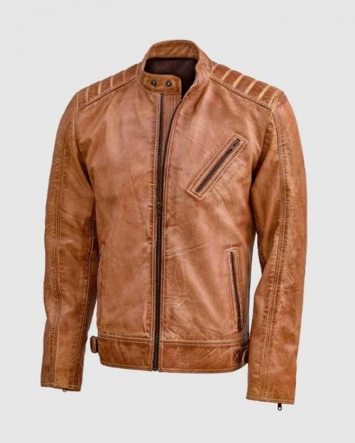 Men's Classic Designer Tan Waxed Leather