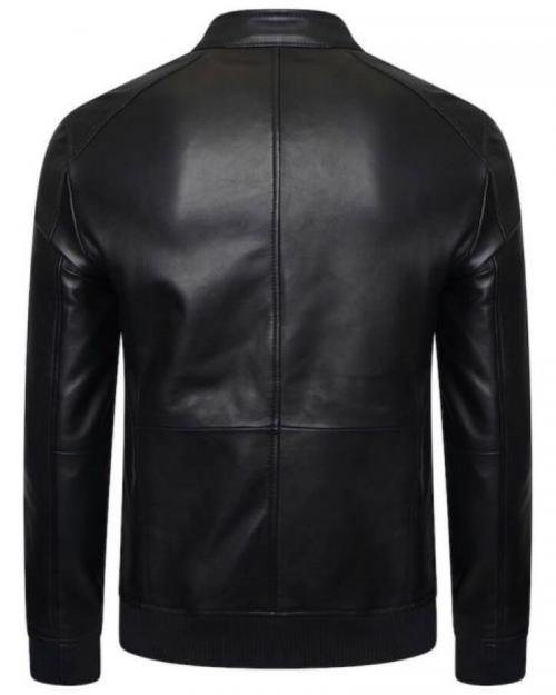 Men’s Bomber Jacket with Ribbed Cuffs