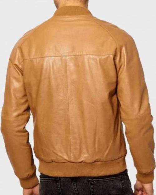 Casual Bomber Tan Brown Jacket for Mens 