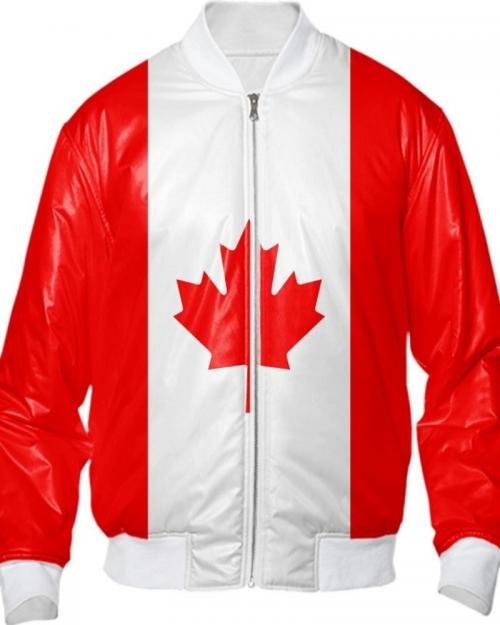 Canadian Flag Bomber Men Jacket