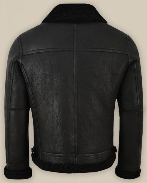 Shearling Leather Jacket for Men