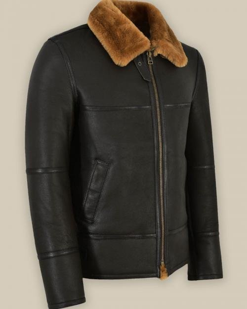 sale Shearling Traditional Jacket For Men