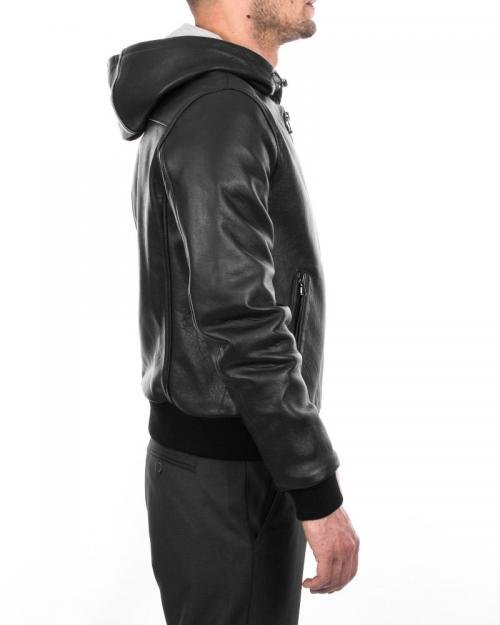 Hooded Bomber Jacket Men