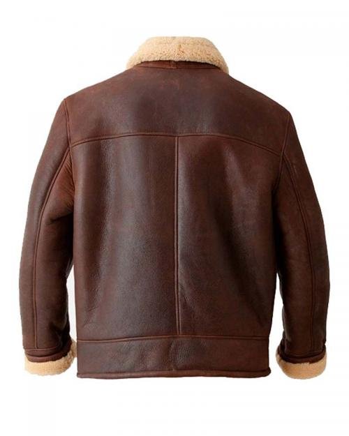 Brown Mens Aviator Jacket
