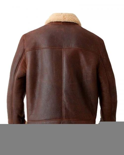 Brown Mens Aviator Jacket