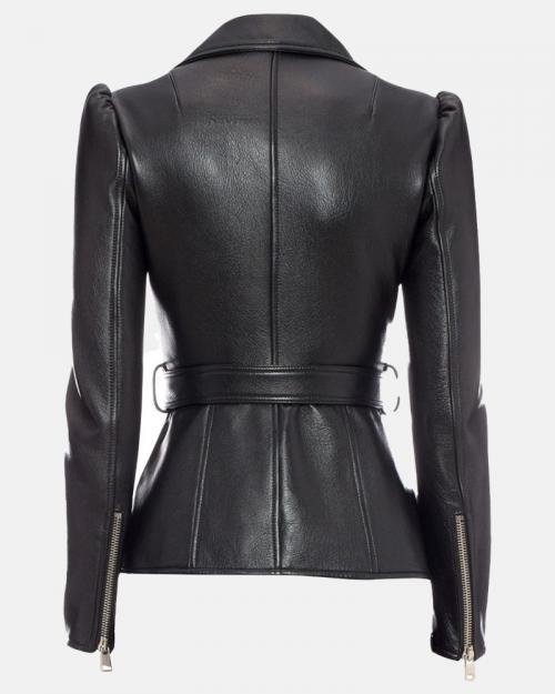 Women Black Biker Jacket