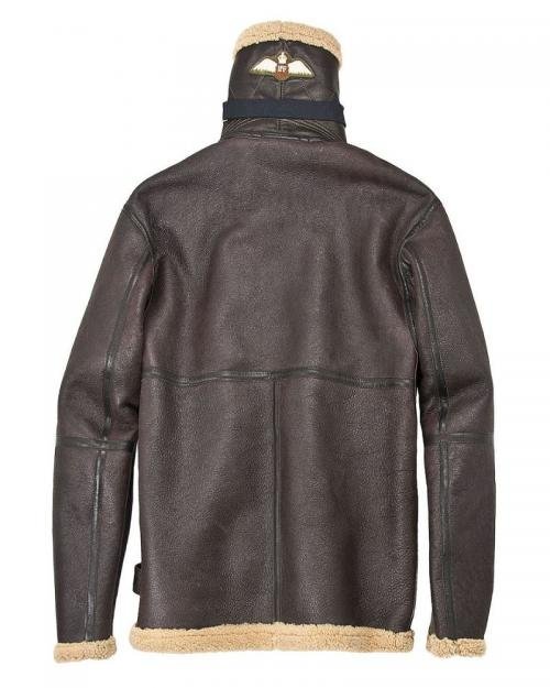 Men RAF Fighter Dark Brown Bomber Jacket