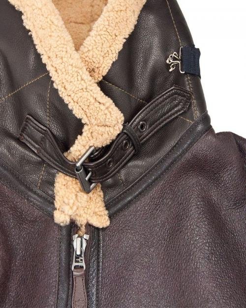 Men RAF Fighter Dark Brown Bomber Jacket