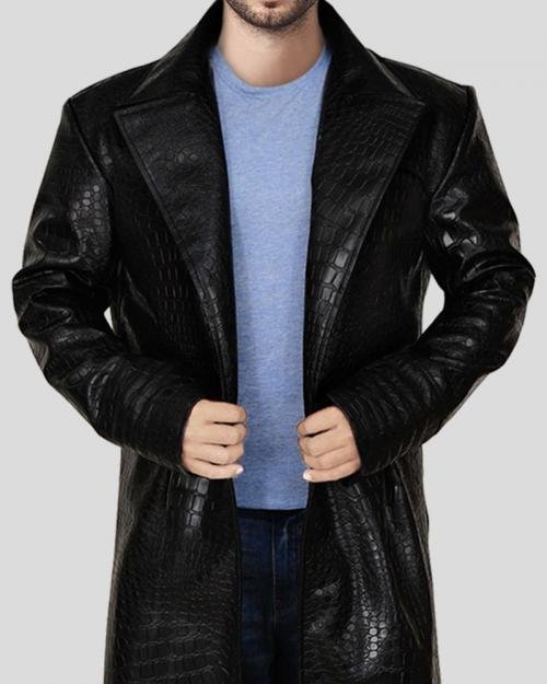 Desing Alligator Textured Coat