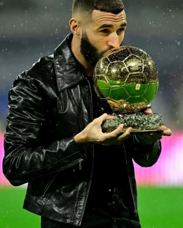 Karim Benzema Qatar World Cup Leather Jacket for Football Fans