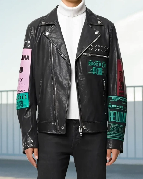 Bloody Valentine Megan Fox Inspired Black Leather Biker Jacket