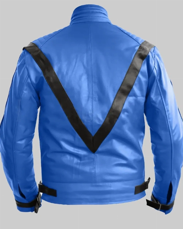 Shop Michael Jackson Thriller Leather Jacket  Stylish Blue Edition
