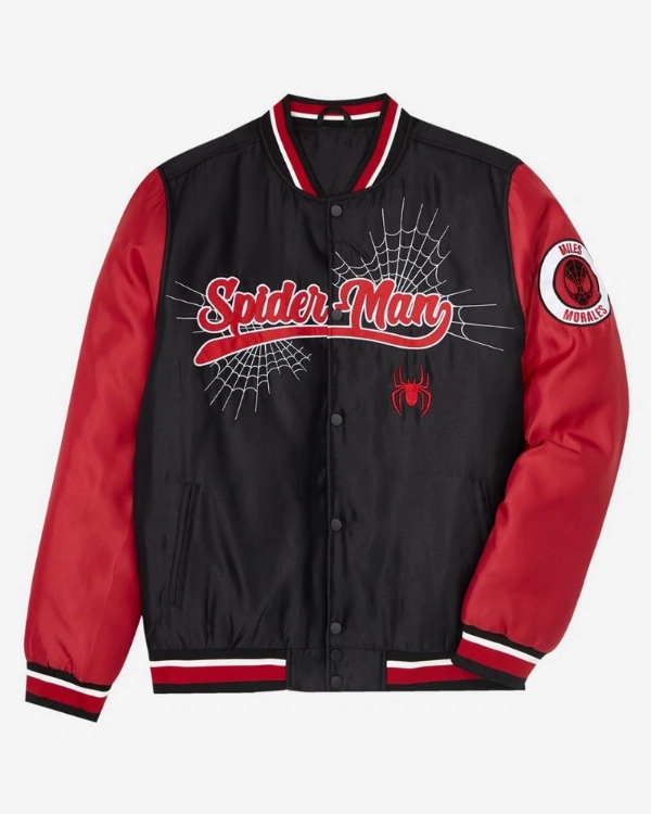 Animated Comic Varsity Jacket Worn By Morales  Trendy Look