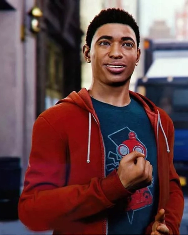 Spider-Man Miles Morales Red Hoodie Jacket  Premium Cosplay Wear
