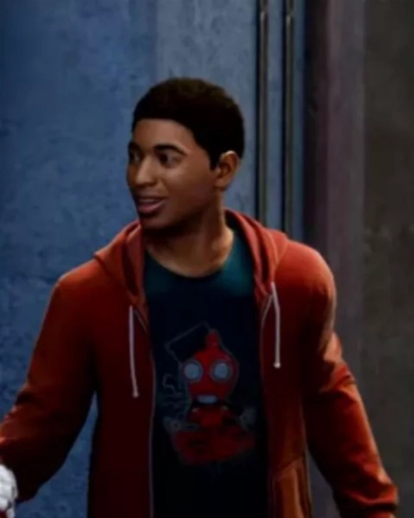 Official Spider-Man Miles Morales Red Hoodie Jacket for Fans