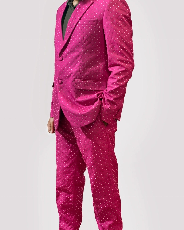 Celebrity Pink Suit for Men  Ryan Gosling Inspired Outfit