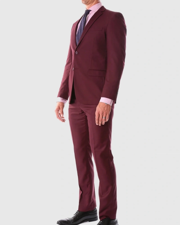 Peoples Choice Awards Maroon Suit Worn by Simu Liu
