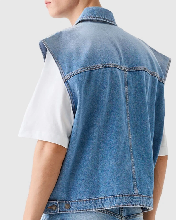 Ryan Gosling Ken Denim Vest  Iconic Barbie Movie Inspired Jacket