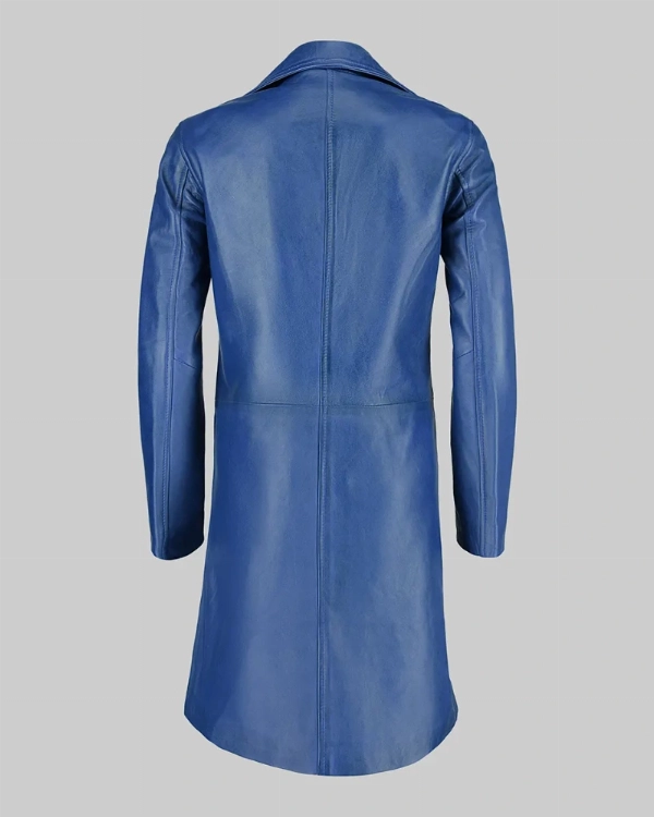 Sophisticated Marlee Blue Leather Outer Layer