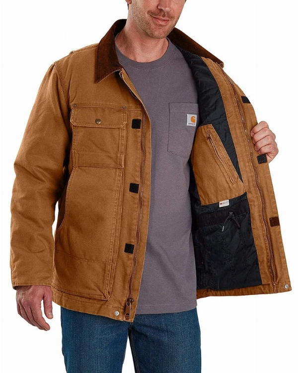 Men’s Brown Traditional Western Suede Jacket  Flynn