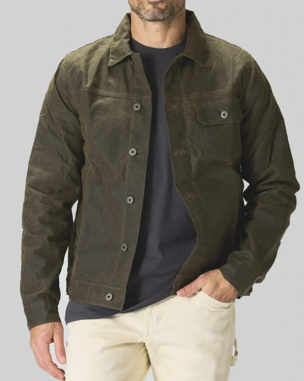 Men’s Ghosted Chris Evans Brown Leather Jacket  Premium Outerwear