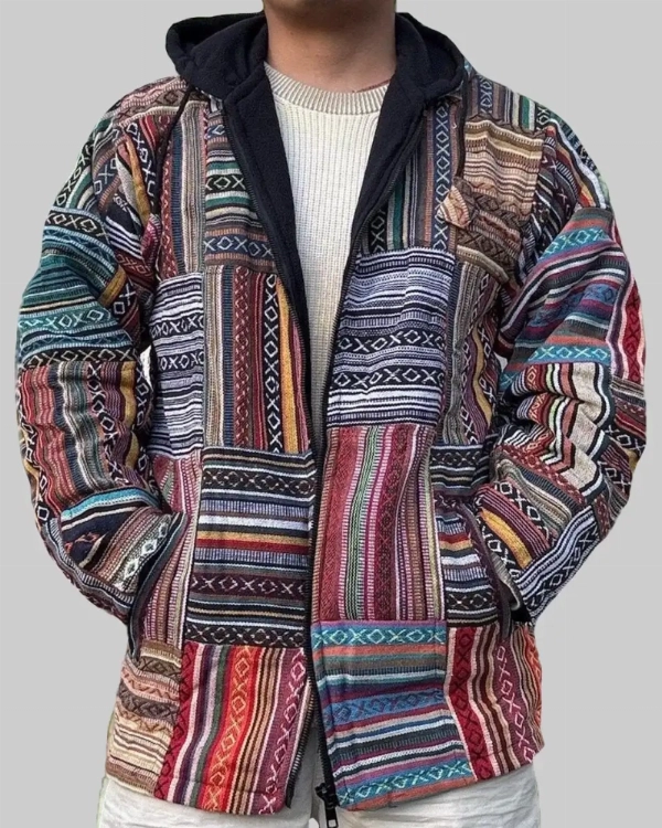Men’s Grant Retro Hooded Jacket  Classic Hippie Vibes