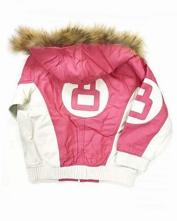 Statement Pink Hooded Jacket  8 Ball Street Style