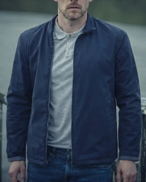 Shaun Evans Betrayal Blue Cotton Jacket  TV Series Inspired