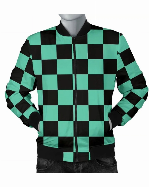 Anime Demon Slayer Tanjiro Kamado Bomber Jacket for Fans