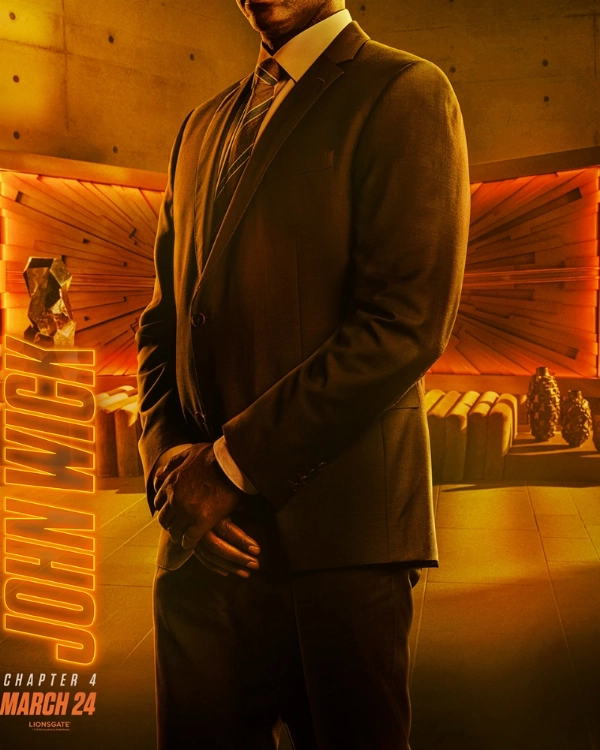 Lance Reddick Inspired Suit  John Wick 4 Stylish Formal Look