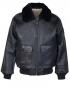 Men G1 Flight Bomber Black Leather Jacket Customer Review
