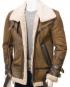 Men Sheepskin B3 Shearling Shirt Collar Jacket Customer Review