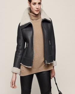  Trendy B3 Aviator Shearling Jacket For Women