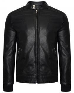 Men’s Bomber Jacket with Ribbed Cuffs