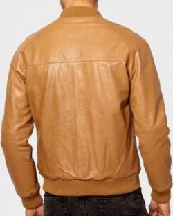 Casual Bomber Tan Brown Jacket for Mens 