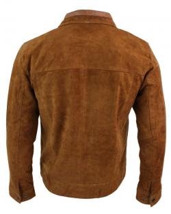Bronw Suede Leather Mens Vintage Jacket