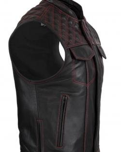Men Diamond Rebel style motorcycle Vest