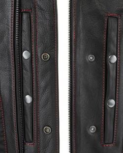 Men Diamond Rebel style motorcycle Vest