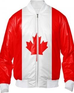 Canadian Flag bombr Men jacket
